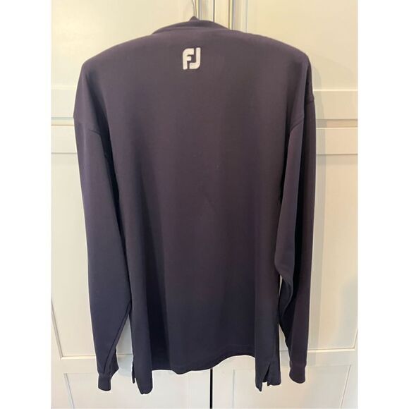Footjoy FJ Men’s Mock Neck Navy Pullover Sz M Long Sleeve Golf - Picture 3 of 8